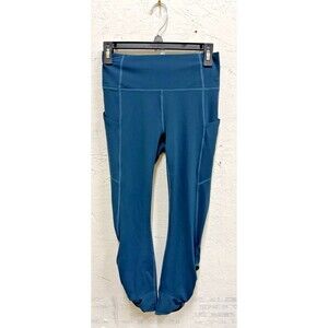 Pure Luxe FABLETICS Teal Legging small leg twist detail